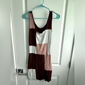 Patchwork form-fitting dress